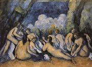 Paul Cezanne big bath person painting